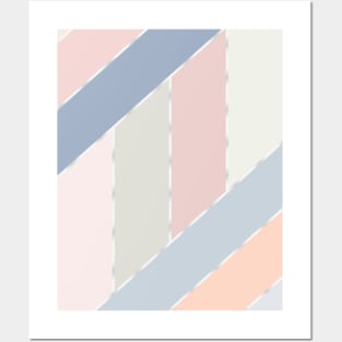 Geometric pastel Posters and Art